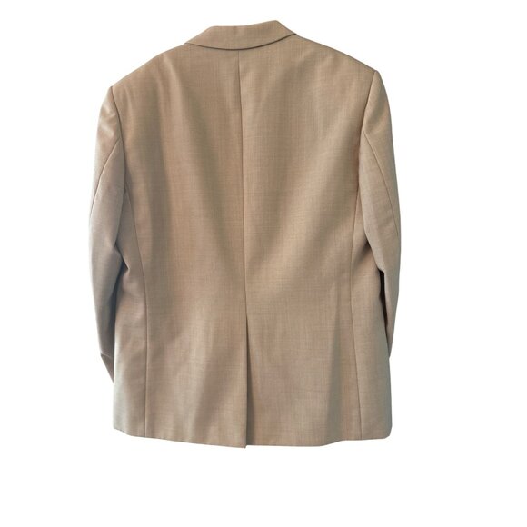 Haspel Mens Beige Blazer Jacket 40R Summer weight Wool Blend - Picture 3 of 6